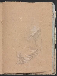 Carnet de croquis de Vérone : Étude de draperie (page 57)