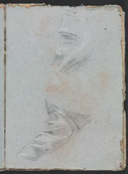 Carnet de croquis de Vérone : Étude de draperie page 39, 1760