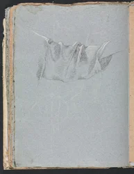 Carnet de croquis de Vérone: Étude de draperie page 48, 1760