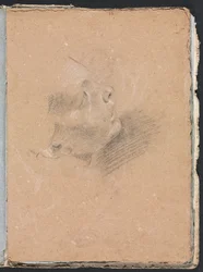 Carnet de croquis de Vérone : Profil féminin (page 65)