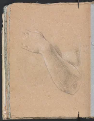 Carnet de croquis de Vérone : Bras et main gauches (page 46)