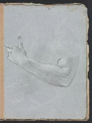 Carnet de croquis de Vérone : Bras et main gauches (page 47)