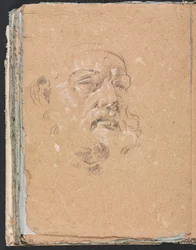 Carnet de croquis de Vérone : tête masculine (page 76)