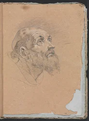 Carnet de croquis de Vérone: Moine page 25, 1760