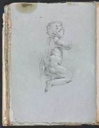 Carnet de croquis de Vérone: Putto de profil page 64, 1760