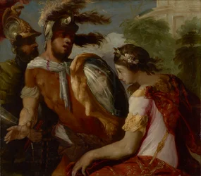 Rinaldo et le bouclier-miroir, vers 1650-55