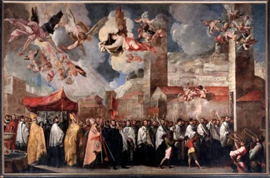Translation des corps de Saint Dominator, Saint Paul et Saint Anastase évêques de Brescia