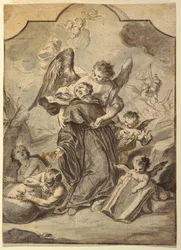 Vision du moine bénédictin saint