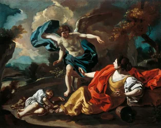 Agar et Ismaël, par Francesco de Mura