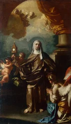 Sainte Claire avec un ange