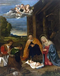 La Nativité avec les bergers