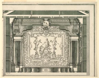Section Transversale, Proscenium et Rideau, Teatro Filarmonico, Vérone