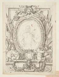 Conception pour un Panneau avec Portrait d