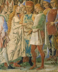Italie, Ferrare, Palazzo Schifanoia, La Salle du Mois, Le mois de juin par Francesco del Cossa