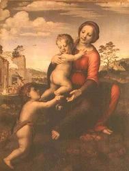 Madone du Puits ou Madone et Enfant avec le jeune Saint Jean-Baptiste, c.1503-09