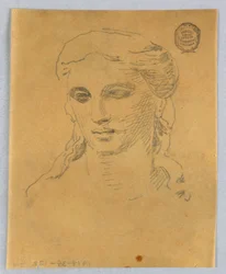 Esquisse de tête de femme