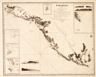Karamania Carte III du cap Karaboornoo au cap Anamour