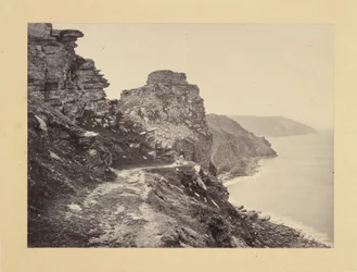 Lynton, Castle Rock, depuis le North Walk