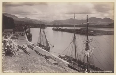 Port de Portmadoc depuis Borth