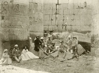 La fête du Prince de Galles dans le Temple de Karnak, 1862