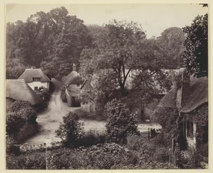 Sans titre [cottages au toit de chaume], 1860-94