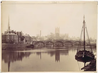 Worcester. Vu depuis la Severn