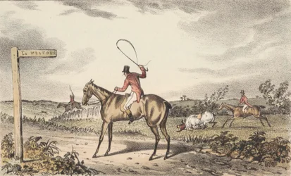 [Chasse au renard] Ensemble de douze "Illustrations de Turner à Nimrod sur la condition des chasseurs," supplément à l