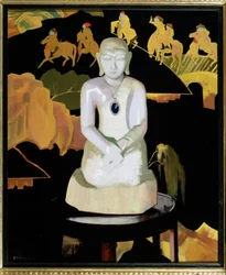 Le Bouddha (noir et or), vers 1929-30