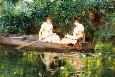 Femmes dans une Barque