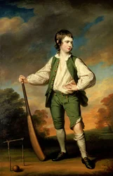 Le jeune joueur de cricket - Portrait de Lewis Cage, 1768