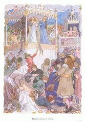 Bartholomew Fair (lithographie couleur)