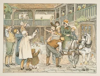 The Ostler, tiré de Four and Twenty Toilers, pub. 1900 (lithographie couleur)