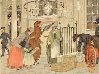 Le bureau de poste, extrait de "The Book of Shops" (Le livre des magasins)
