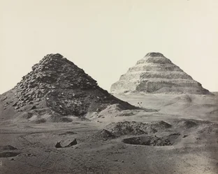 Les Pyramides de Saqqara, vues du nord-est