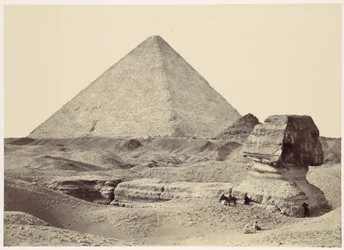 Le Sphinx et la Grande Pyramide, Gizeh