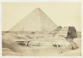 Le Sphynx et la Grande Pyramide, Geezeh