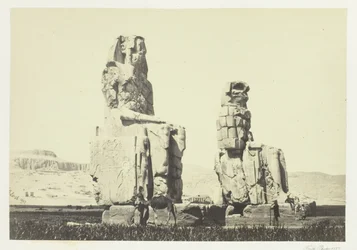 Statues de Memnon, plaine de Thèbes