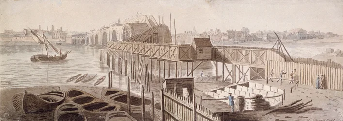 Construction du pont de Blackfriars