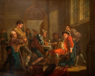 Sir John Falstaff recrutant des soldats, 1765