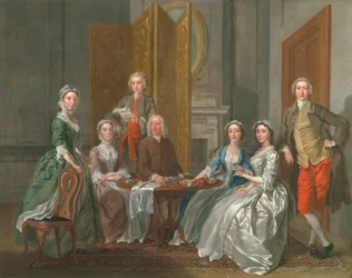 La famille Gascoigne, vers 1740