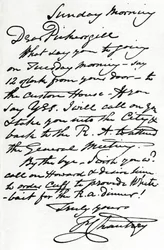 Une lettre de Francis Leggatt Chantrey, 1839, 1904