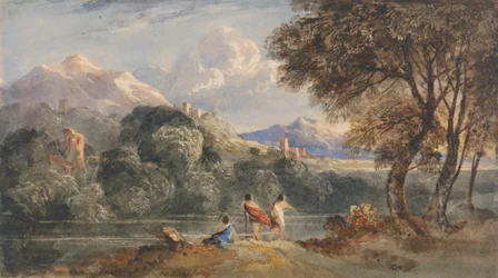 Paysage classique avec figures
