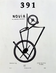 Couverture de la revue "391" n° 1 de Picabia (1879-1953), 25/1/1917.
