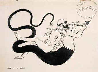 Dessin pour le périodique dadaïste "La Revue", numéro 391 no.3