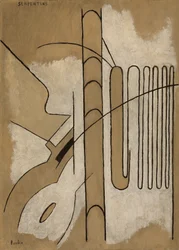 Serpentins, vers 1922 (huile sur carton)