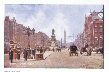 Rue Sackville, Dublin, de Peeps at Many Lands: Ireland publié par Adams & Charles, 1909