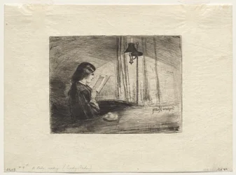 Une dame lisant
