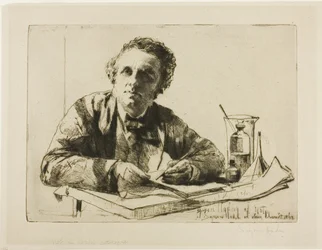 Portrait de Francis Seymour Haden, No. 2 (Pendant la gravure)