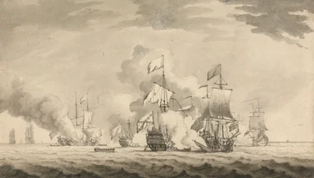 Navires tirant