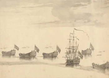 Navires sur une mer calme